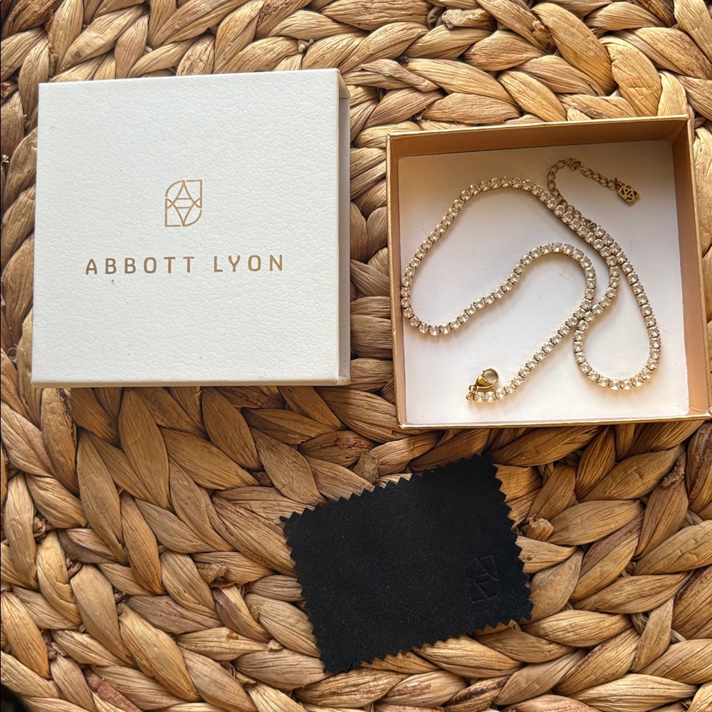 Abbott Lyon Tennis Gold Layered Necklace - Picture 3 of 9